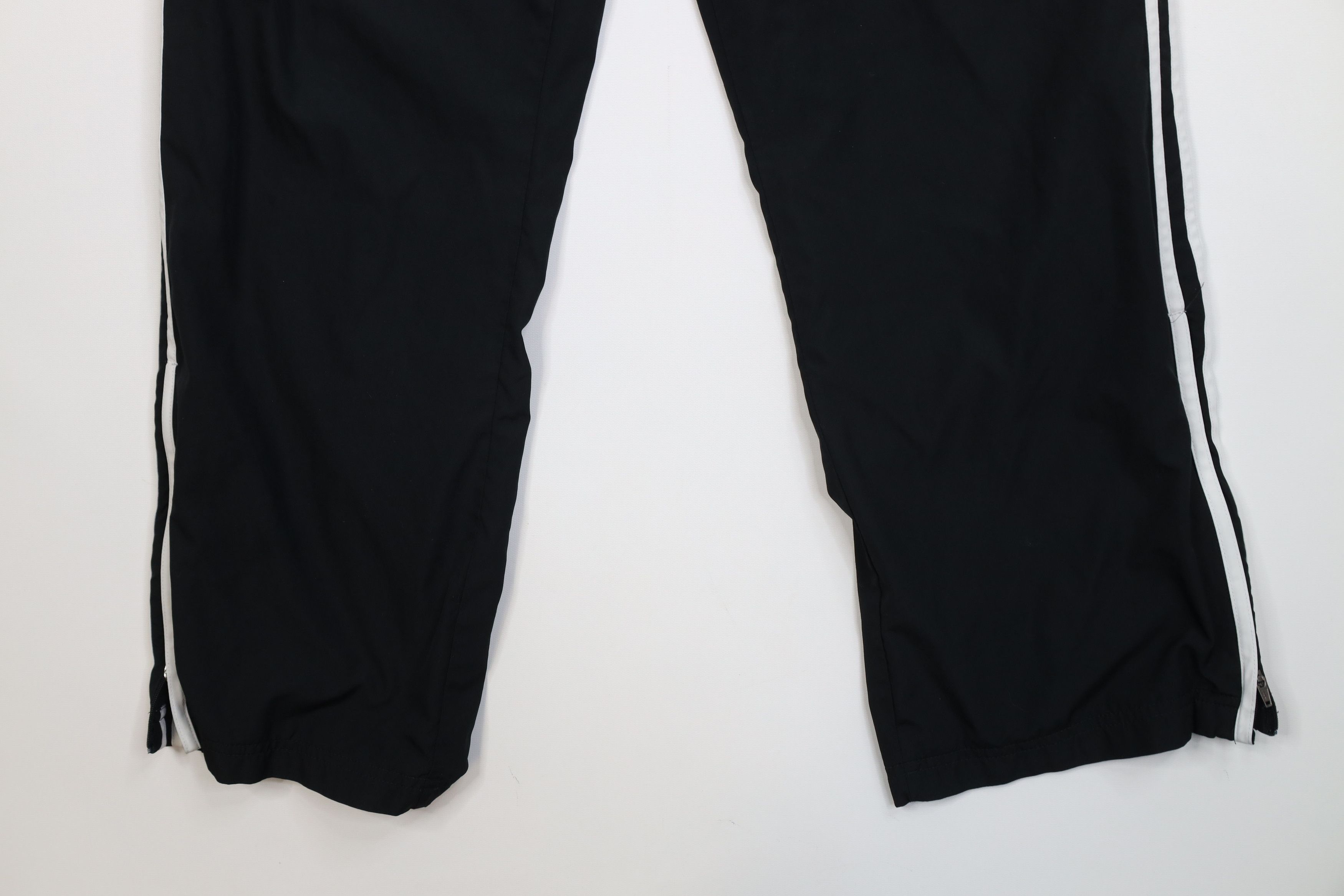 Adidas Vintage Y2K Adidas Lined Wide Leg Windbreaker Pants Black Size US 32 / EU 48 - 4 Thumbnail