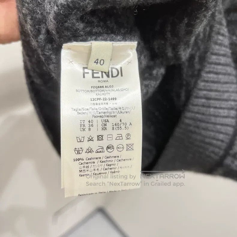 Fendi Fendi Fully printed cashmere skirt Size 24" / US 00 / IT 34 - 3 Thumbnail