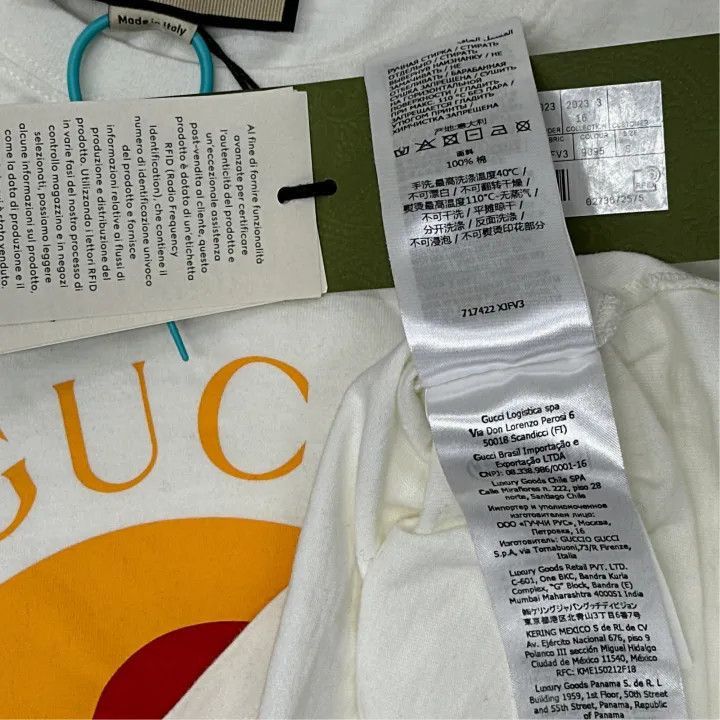 Gucci Gucci FW23 Colorful Logo Print T-Shirt-2507 Size S / US 4 / IT 40 - 4 Thumbnail