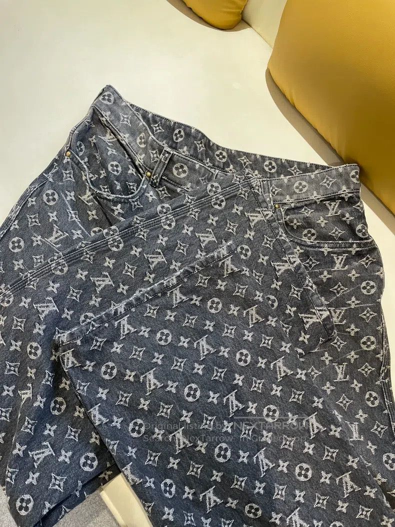 Louis Vuitton Louis Vuitton Little red man full logo embroidered jeans Size US 34 / EU 50 - 3 Thumbnail