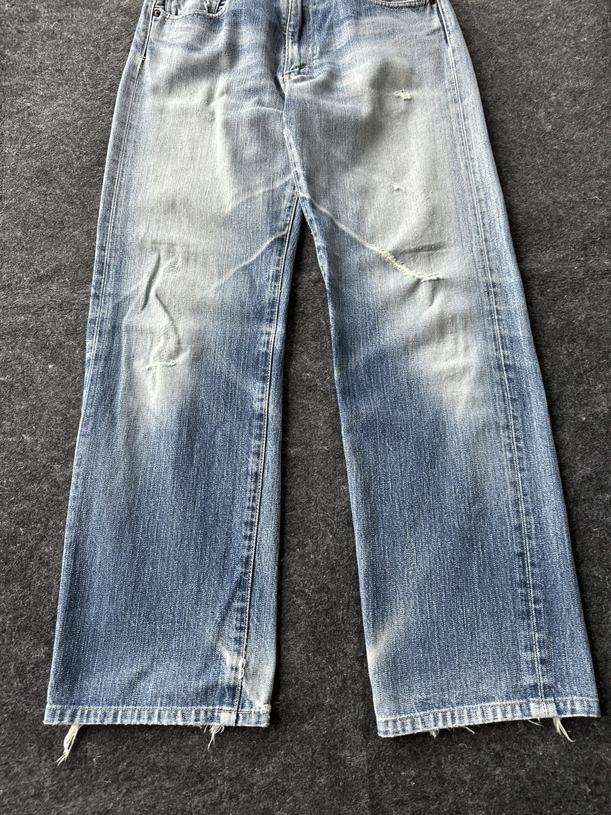 Vintage Levis 510 Red Loop Faded Washed Distressed D439