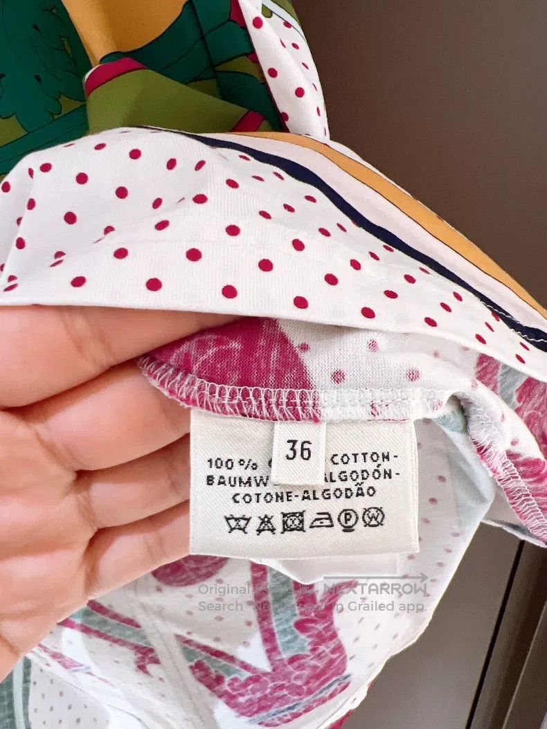 Hermes Hermes Colorful Wheel Print Small Polka Dot Short Sleeve T Size XS / US 0-2 / IT 36-38 - 8 Thumbnail