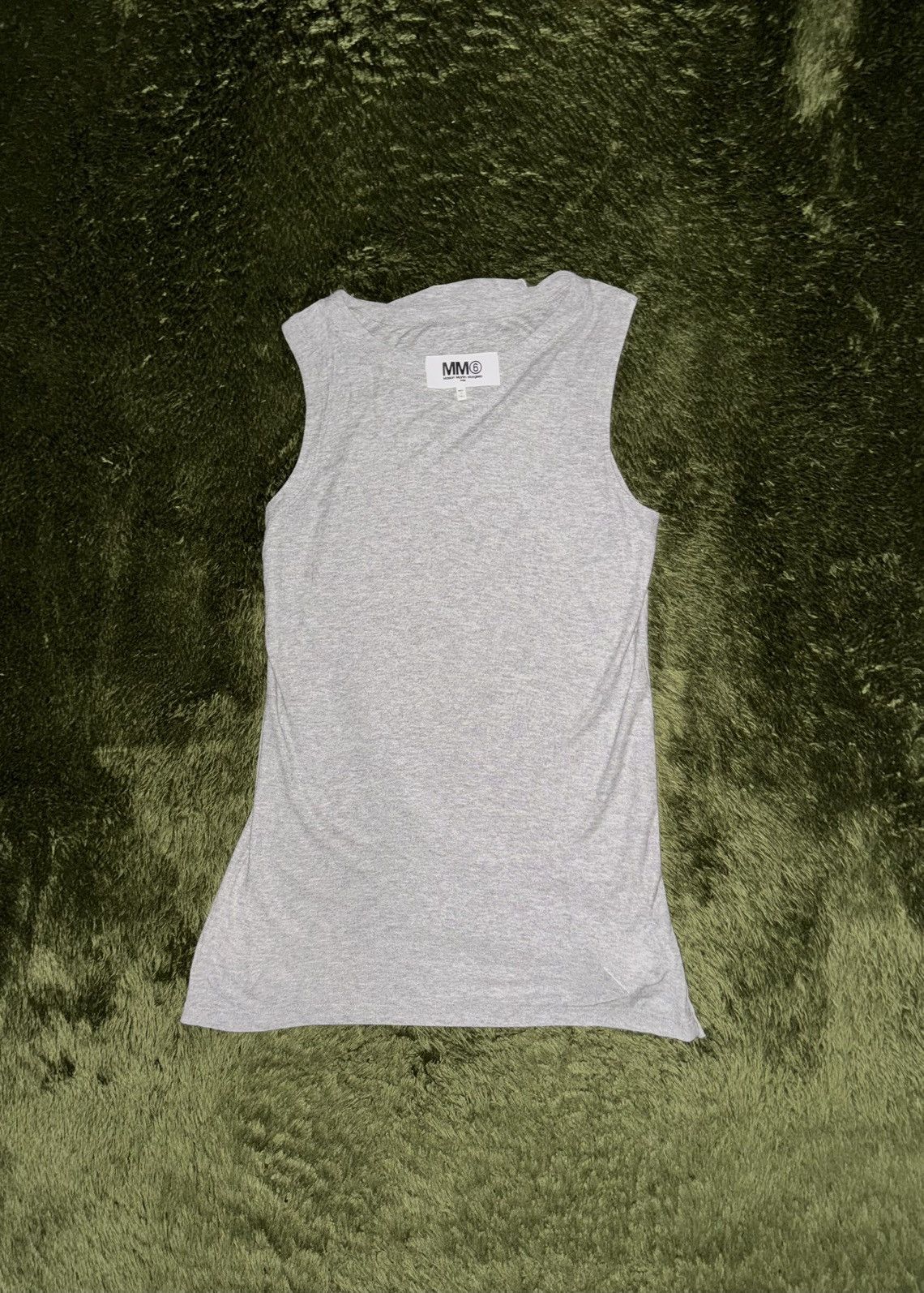MM6 [S] MM6 Maison Margiela Sleeveless Draped Top Melange Grey Size S / US 4 / IT 40 - 1 Thumbnail