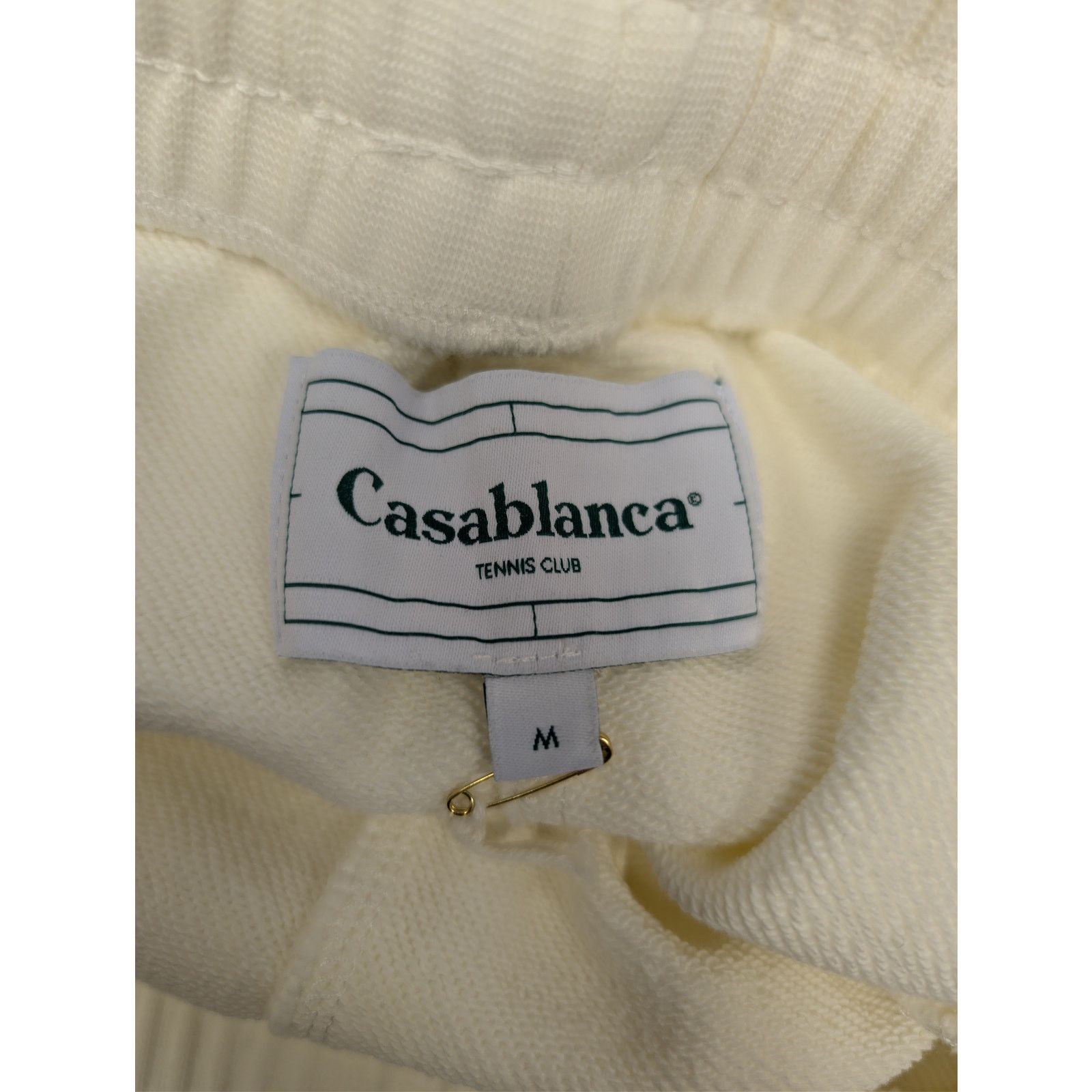 Casablanca o1rshd1 CC20 loopback Shell Patch Sweatshort Shorts in Ivory Size US 32 / EU 48 - 12 Thumbnail