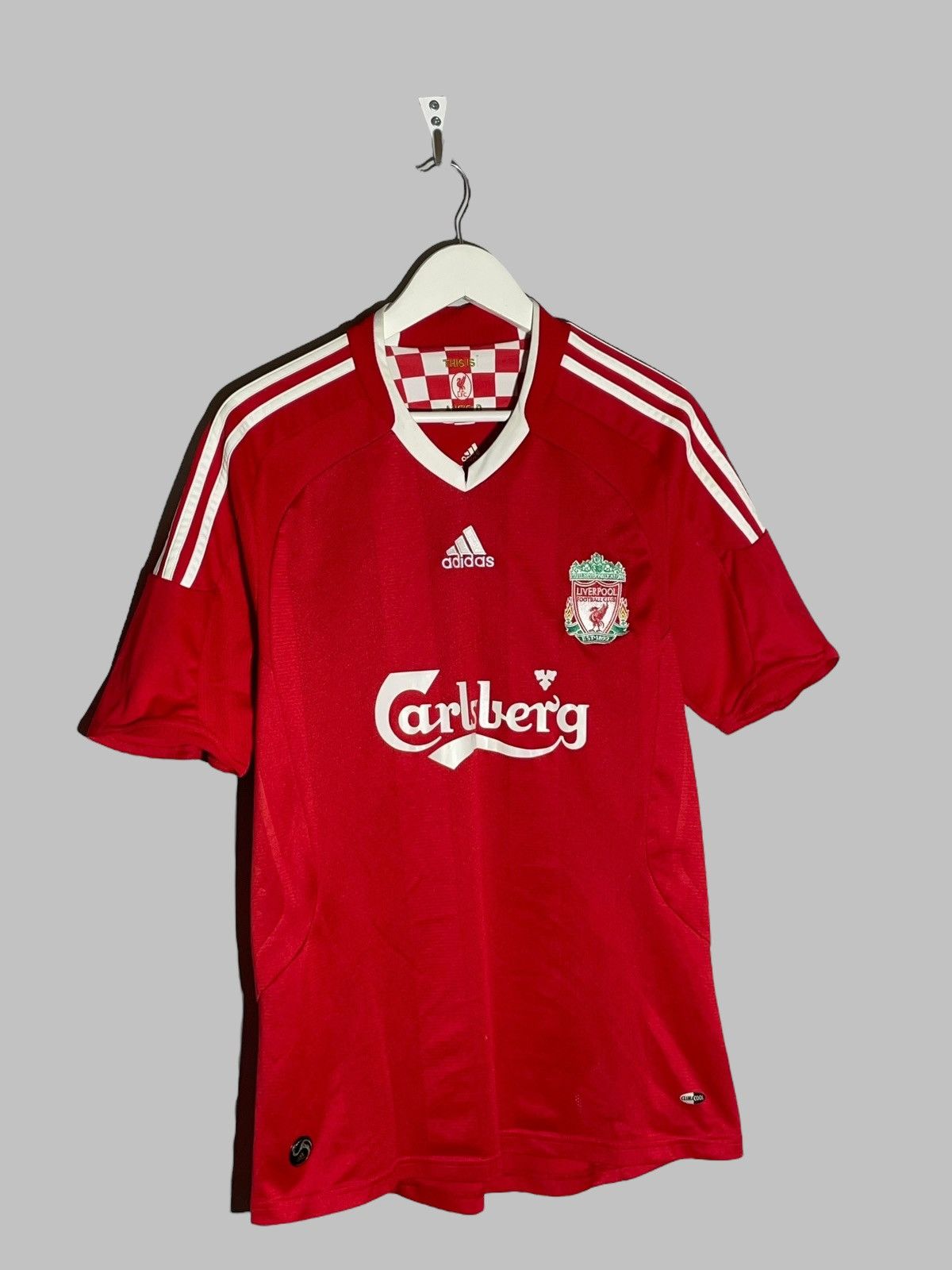 Adidas #8 Steven Gerrard Liverpool Adidas 2008/09 Football Shirt Size US M / EU 48-50 / 2 - 2 Thumbnail