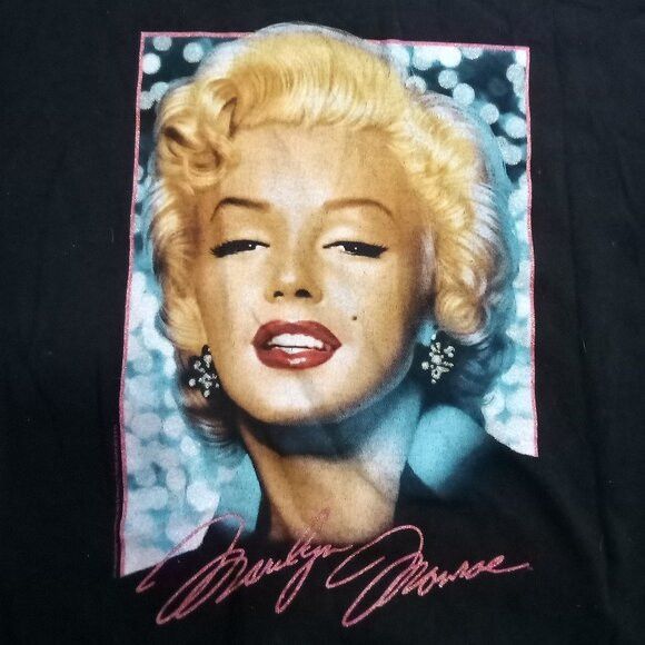 Delta Vintage Y2K Marilyn Monroe Portrait T-Shirt Size US L / EU 52-54 / 3 - 1 Thumbnail