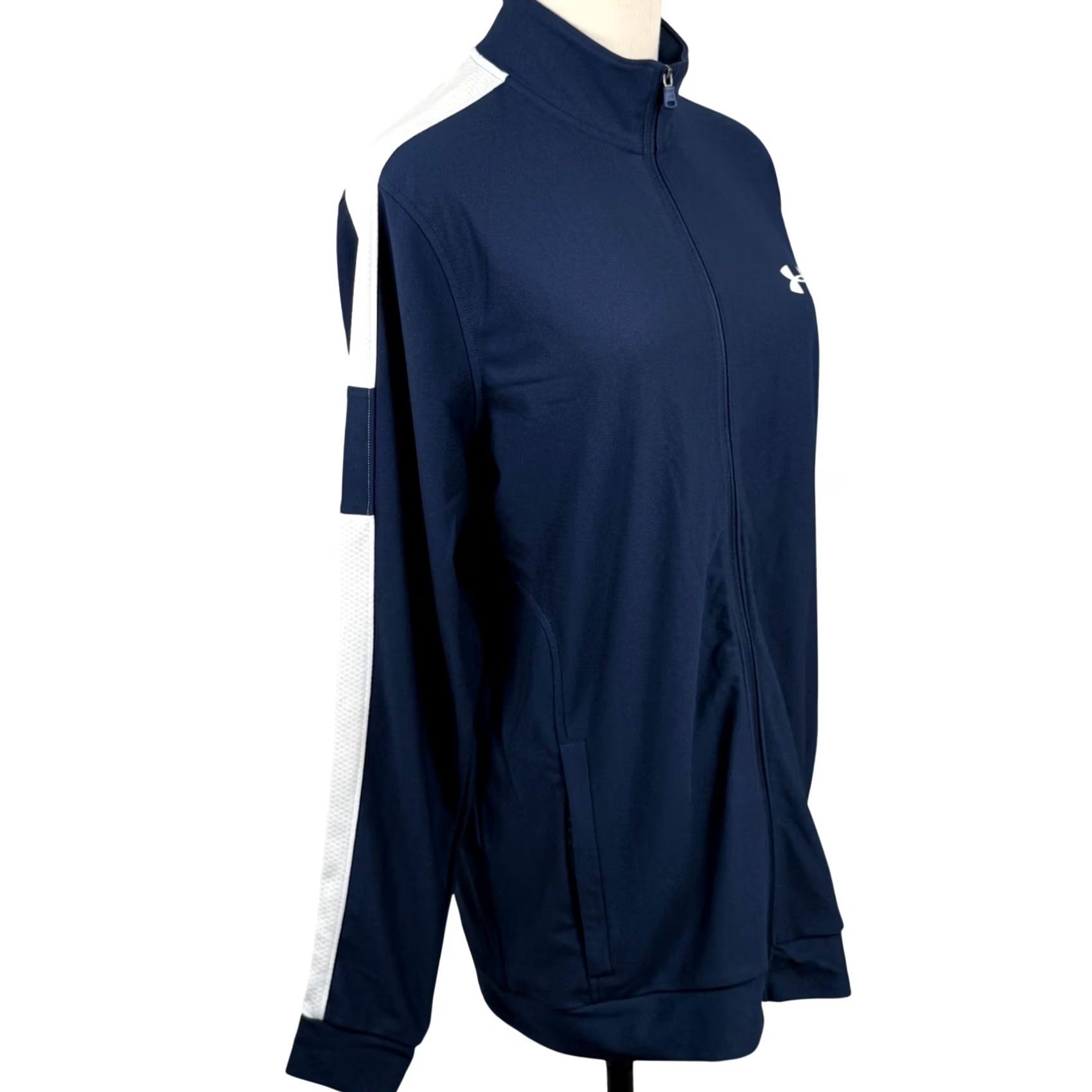 Under Armour Under Armour Mens M Twister Full Zip Track Jacket Blue Sportswear Fitted 1347293 Size US M / EU 48-50 / 2 - 4 Thumbnail