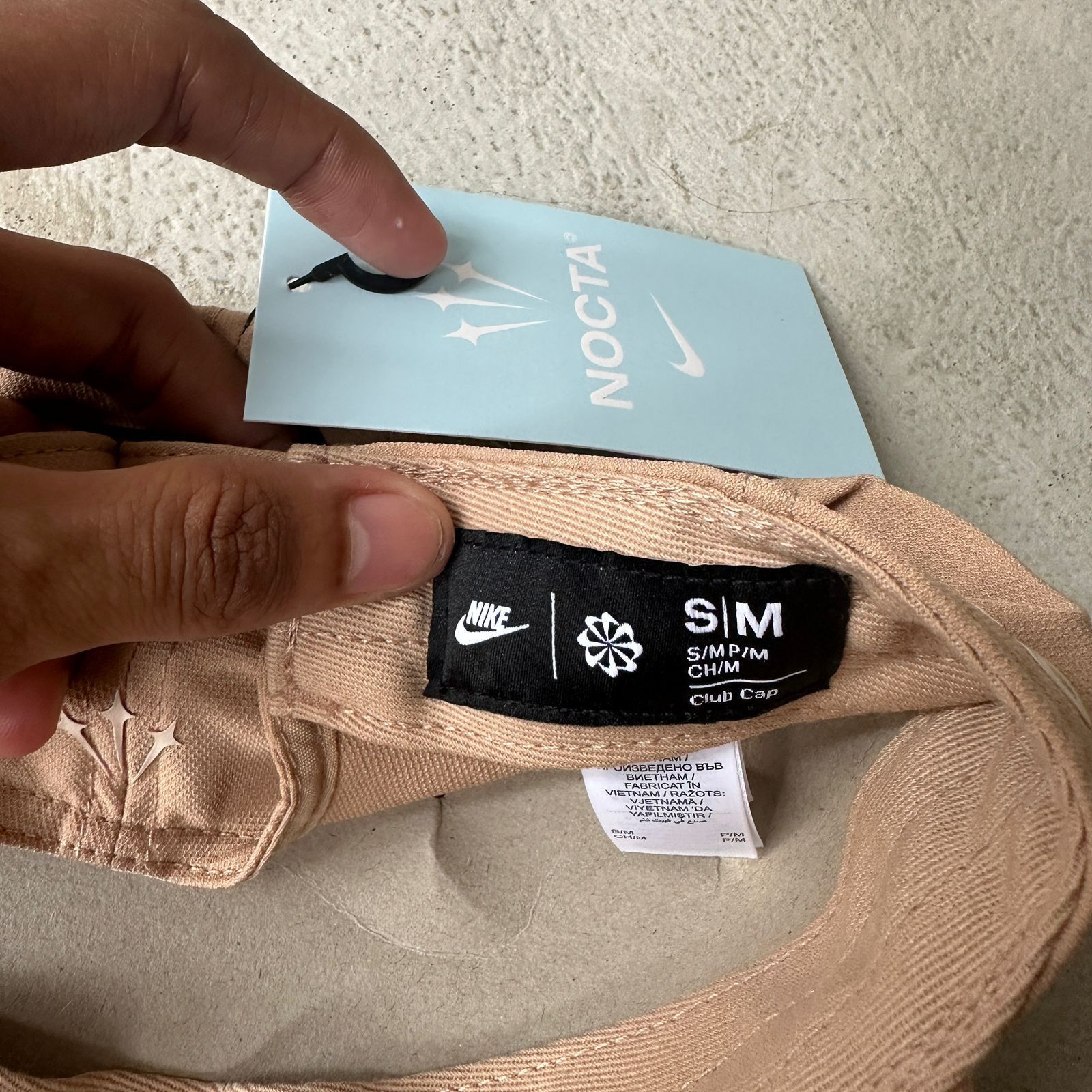 NOCTA × Nike Nike, X Nocta Club Cap in Hemp/Sanddrift Size ONE SIZE - 9 Thumbnail