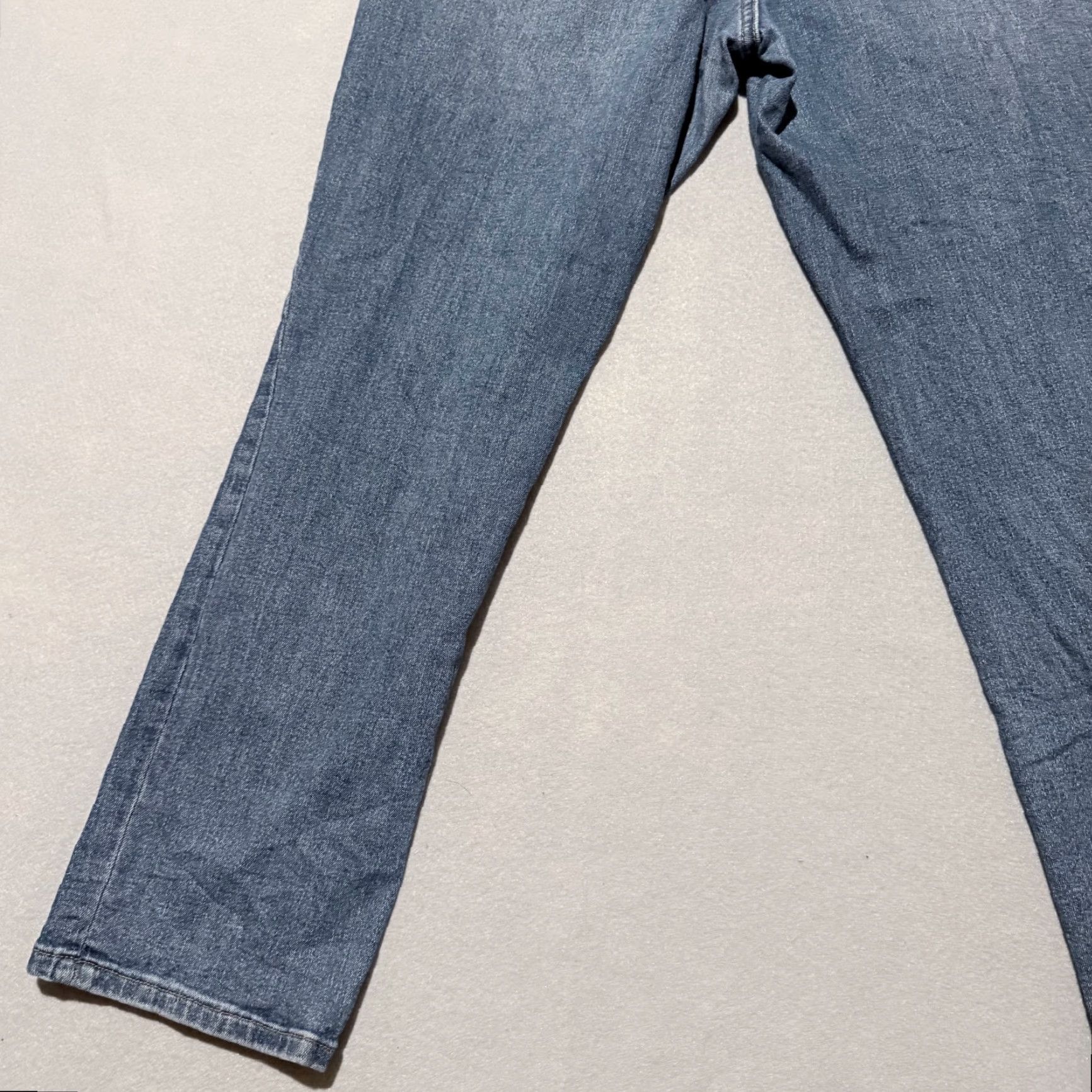 Nicole Miller Nicole Miller Soho High Rise Ankle Skinny Jeans Womens Distressed Zip Fly - 14 Blue Satin? Size 36" / US 14 / IT 50 - 6 Thumbnail
