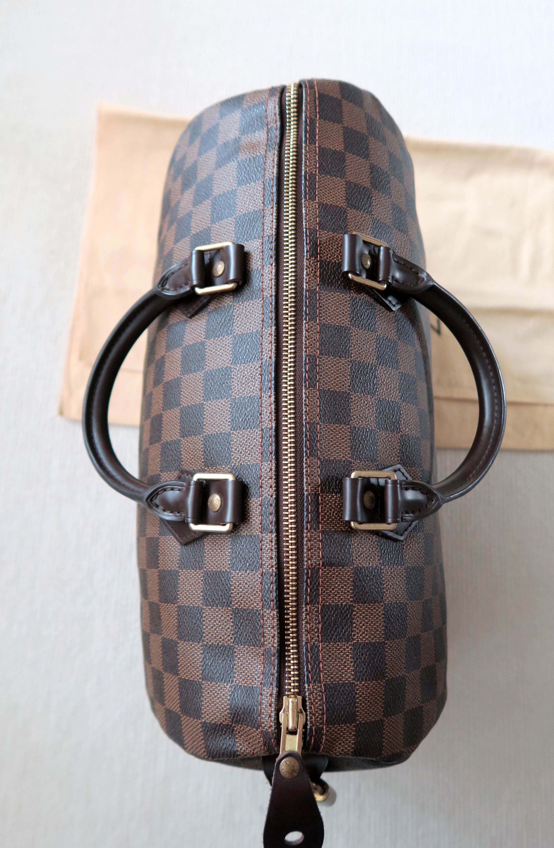 Louis Vuitton Louis Vuitton Speedy 35 Damier Ebene Handbag Size ONE SIZE - 11 Thumbnail