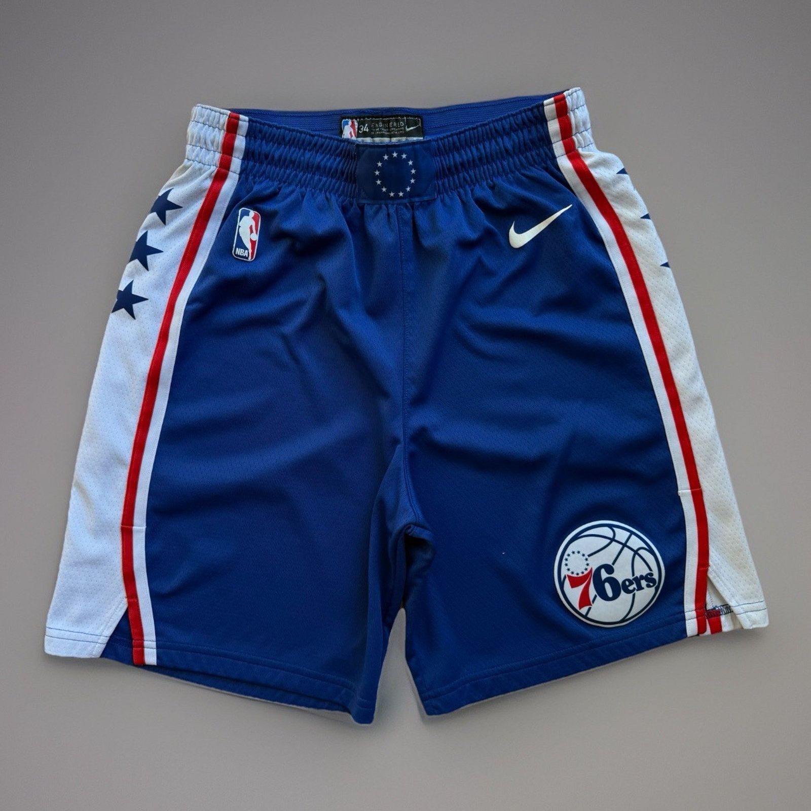 Nike Nike Philadelphia 76ers Shorts Blue Multicolor Authentic NBA Size US 28 / EU 44 - 1 Thumbnail
