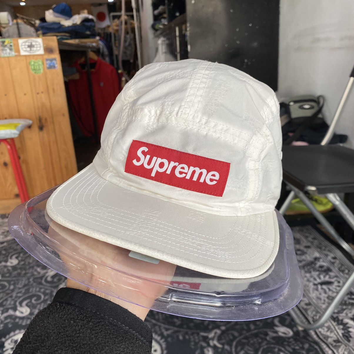 image of Supreme Performance Nylon 5 Panel Camp Hat in White, Men's