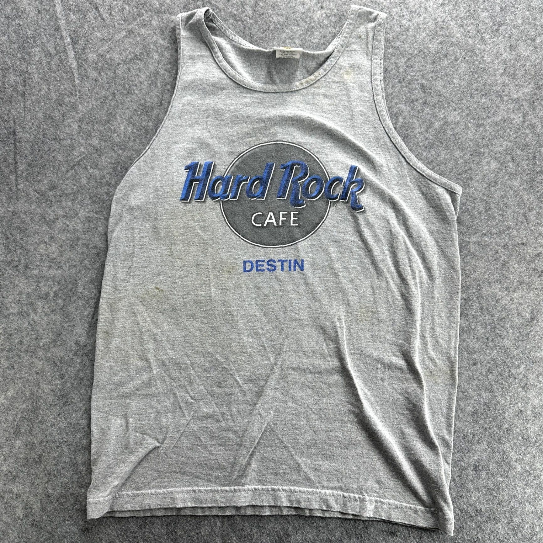 Hard Rock Cafe Hard Rock Cafe Shirt Mens Medium Gray Destin Muscle Tank Top Sleeveless Logo Size US M / EU 48-50 / 2 - 2 Thumbnail