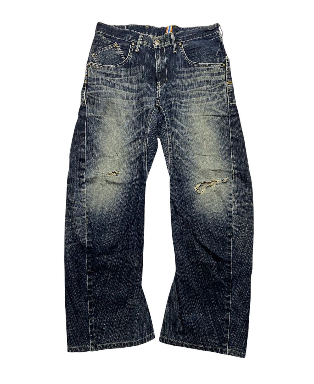 Edwin × Japanese Brand Rare Vintage Y2K Edwin XV-Function Twisted Leg Size US 34 / EU 50 - 1 Thumbnail