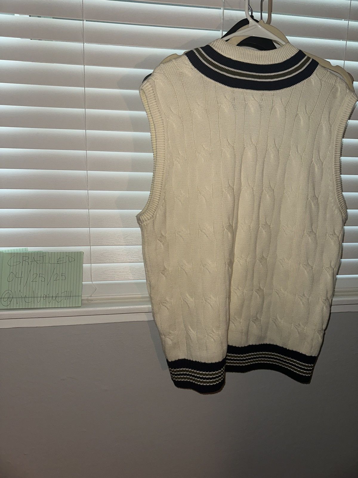 Rag & Bone Preppy V Cut Woven Knit Sleeveless Sweater Size US M / EU 48-50 / 2 - 3 Thumbnail