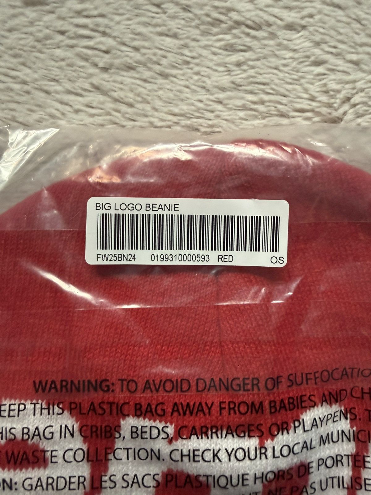 Supreme Supreme Big Logo Beanie Size ONE SIZE - 3 Thumbnail