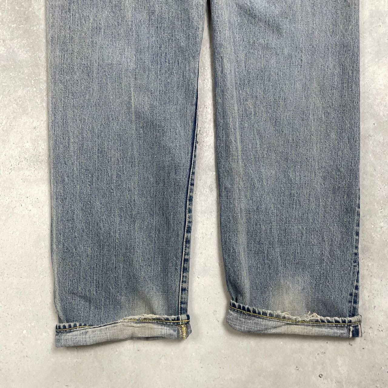 The Duffer of St.George Duffer Selvedge Distressed & Stained Faded Chinch Back Jeans Size US 32 / EU 48 - 25 Thumbnail