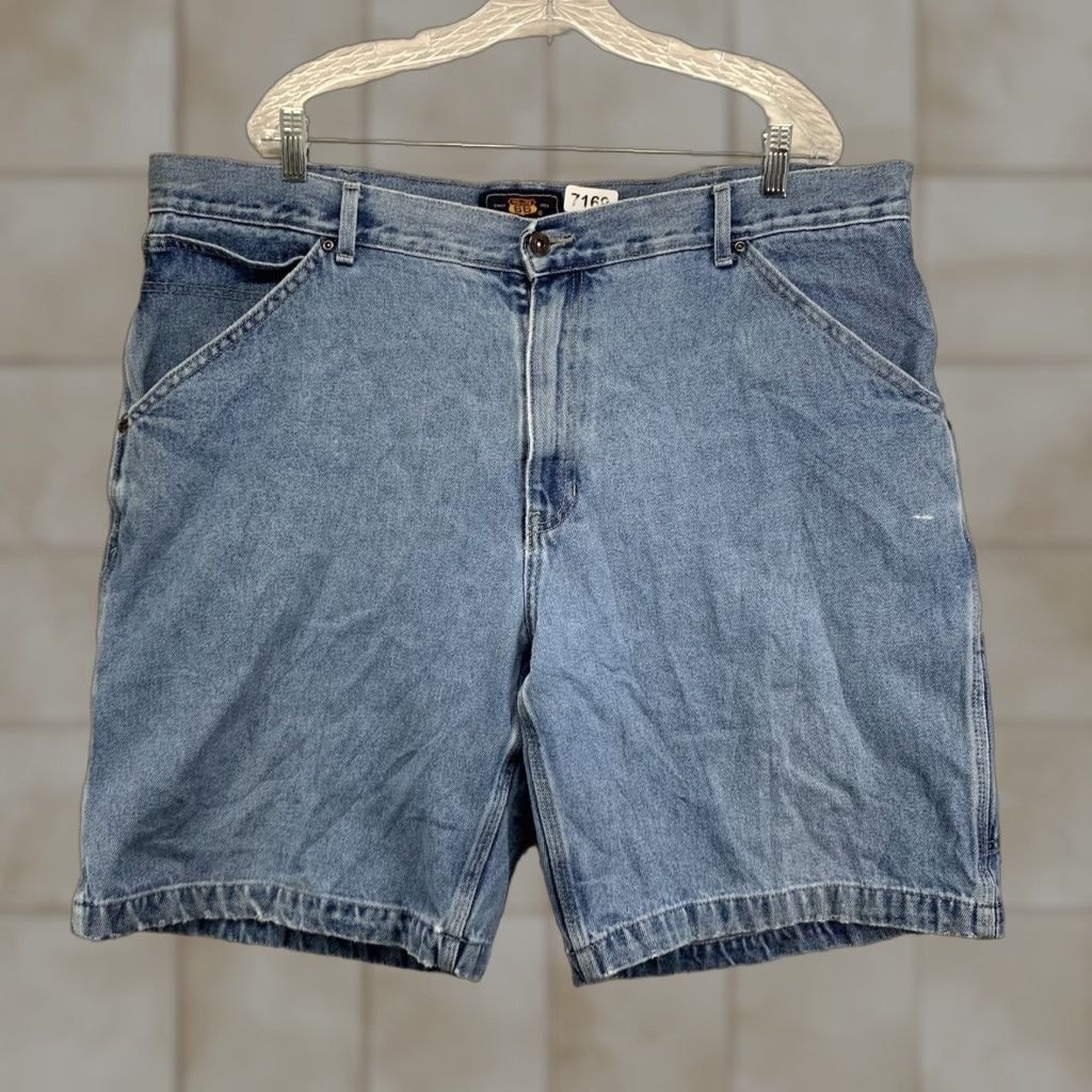 Route 66 VINTAGE Route 66 Mens Shorts Baggy 90s Denim High Rise 42 Blue Cotton Casual Travel Wear Size US 42 / EU 58 - 1 Thumbnail