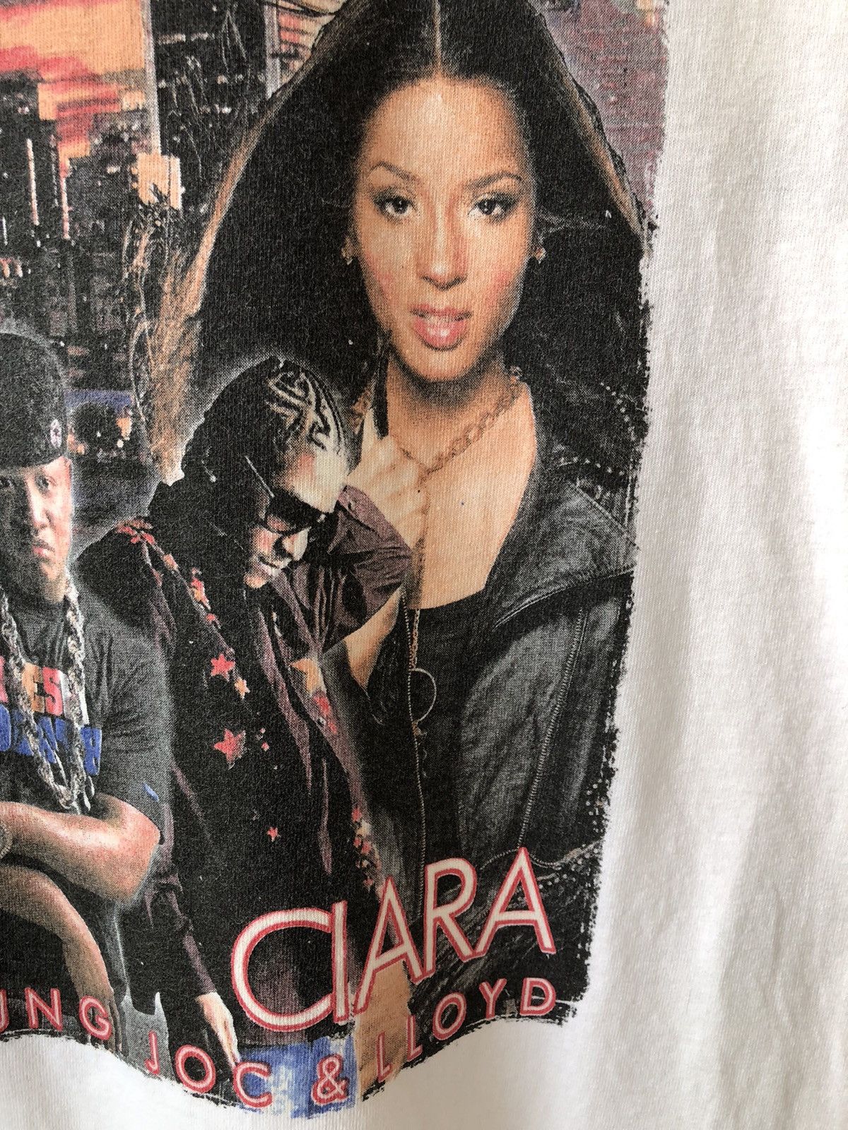 Rap Tees × Vintage Vintage SCREAMFEST 07 T- PAIN CIARA Rap Tee Size US L / EU 52-54 / 3 - 9 Thumbnail