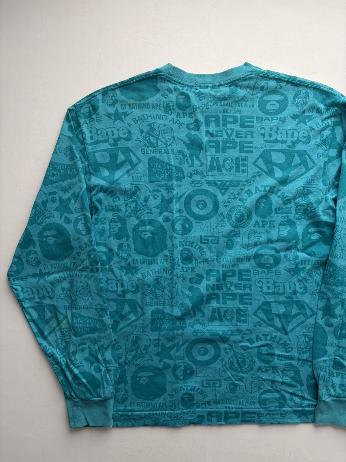 Bape Spring 2007 Comic All Over Print Long Sleeve Tee Size US L / EU 52-54 / 3 - 2 Thumbnail