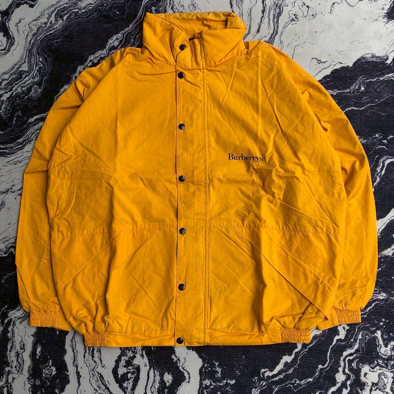 Burberry RARE Vintage Burberrys Yellow Windbreaker Jackets Size US L / EU 52-54 / 3 - 1 Thumbnail