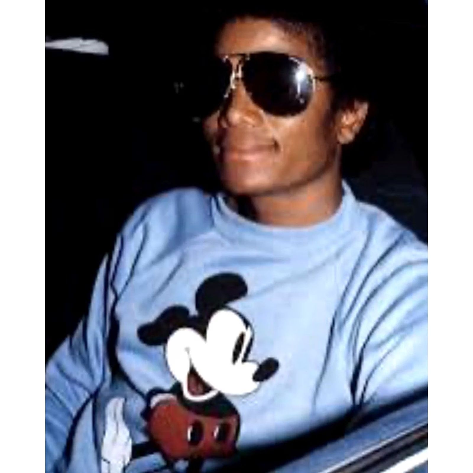 Disney VINTAGE Disney Sweatshirt Unisex Adults Small Light Blue Raglan Mickey Mouse 80s Graphic Print Crew Neck Pullover Size US S / EU 44-46 / 1 - 2 Thumbnail