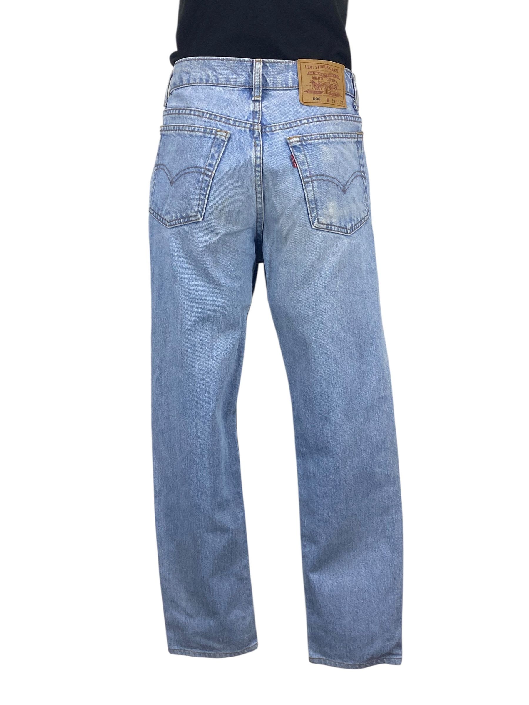 Levi's Levis 606 Light Wash Jeans Size US 27 - 1 Thumbnail