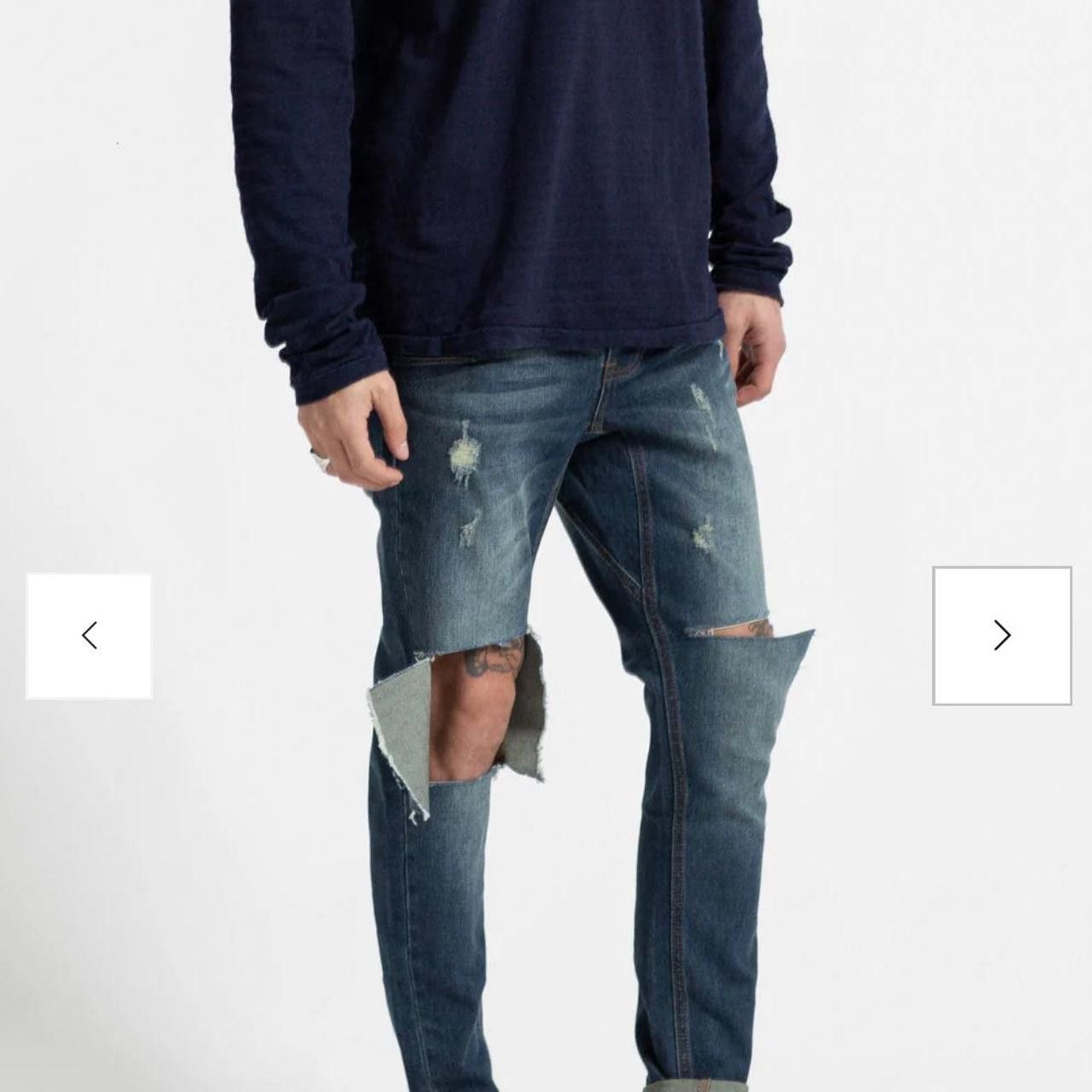 One Teaspoon OneTeaspoon Men's Navy and Blue Jeans Size US 31 - 2 Thumbnail