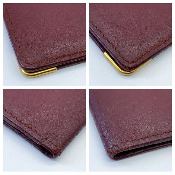 Cartier Cartier Bi-fold Leather Bordeaux Long Wallet Size ONE SIZE - 6 Thumbnail