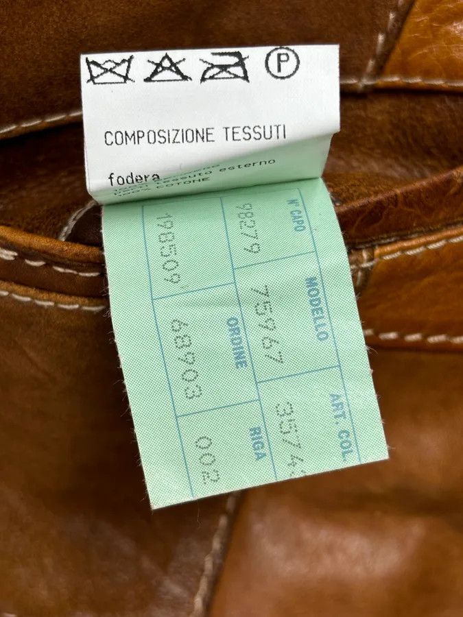 Dolce & Gabbana SS2001 Dolce & Gabbana Brown Patchwork Leather Denim Jacket Size US M / EU 48-50 / 2 - 17 Thumbnail