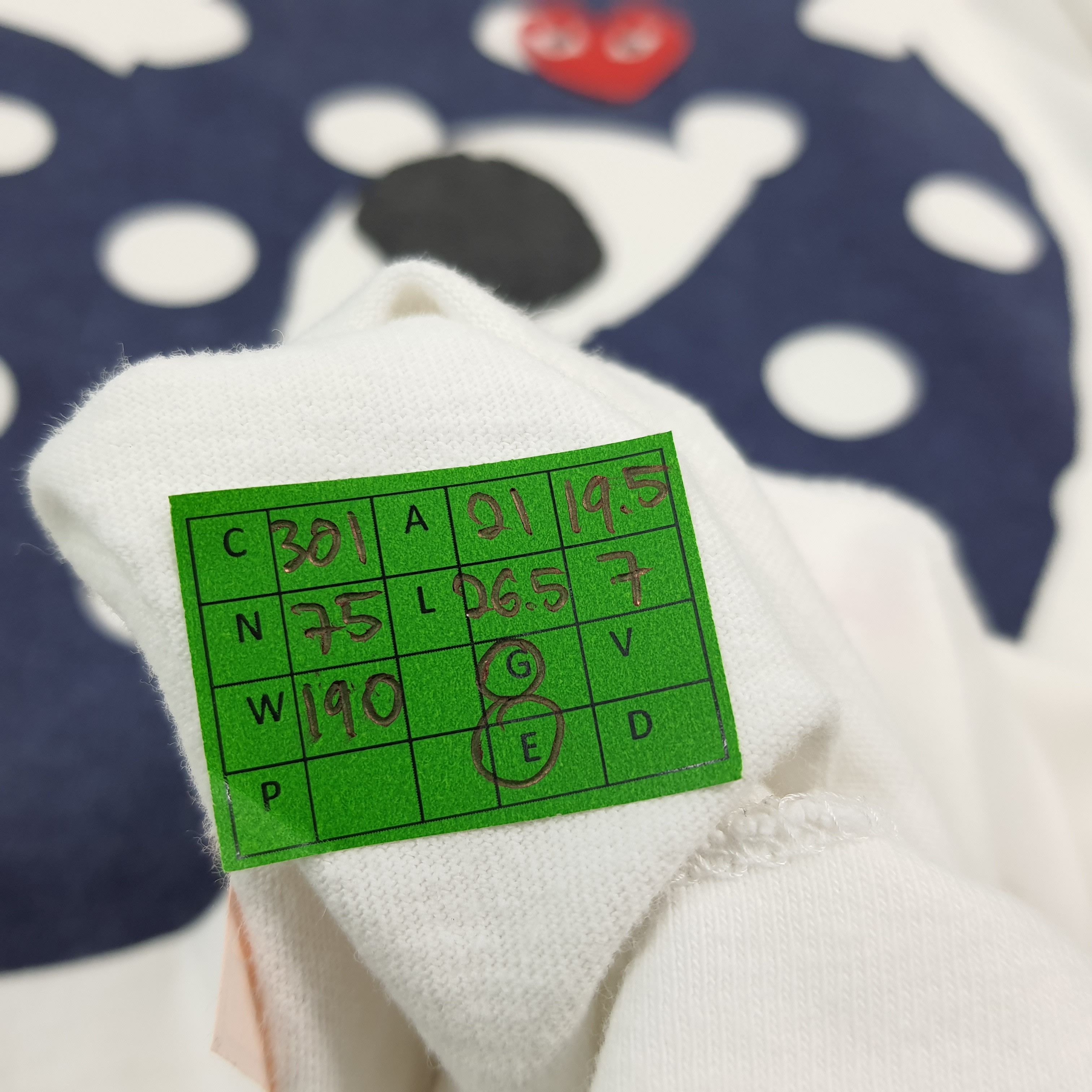 Comme des Garcons PLAY Vintage Comme Des Garcons PLAY Japan Blue Love C301N75 Size US L / EU 52-54 / 3 - 9 Thumbnail