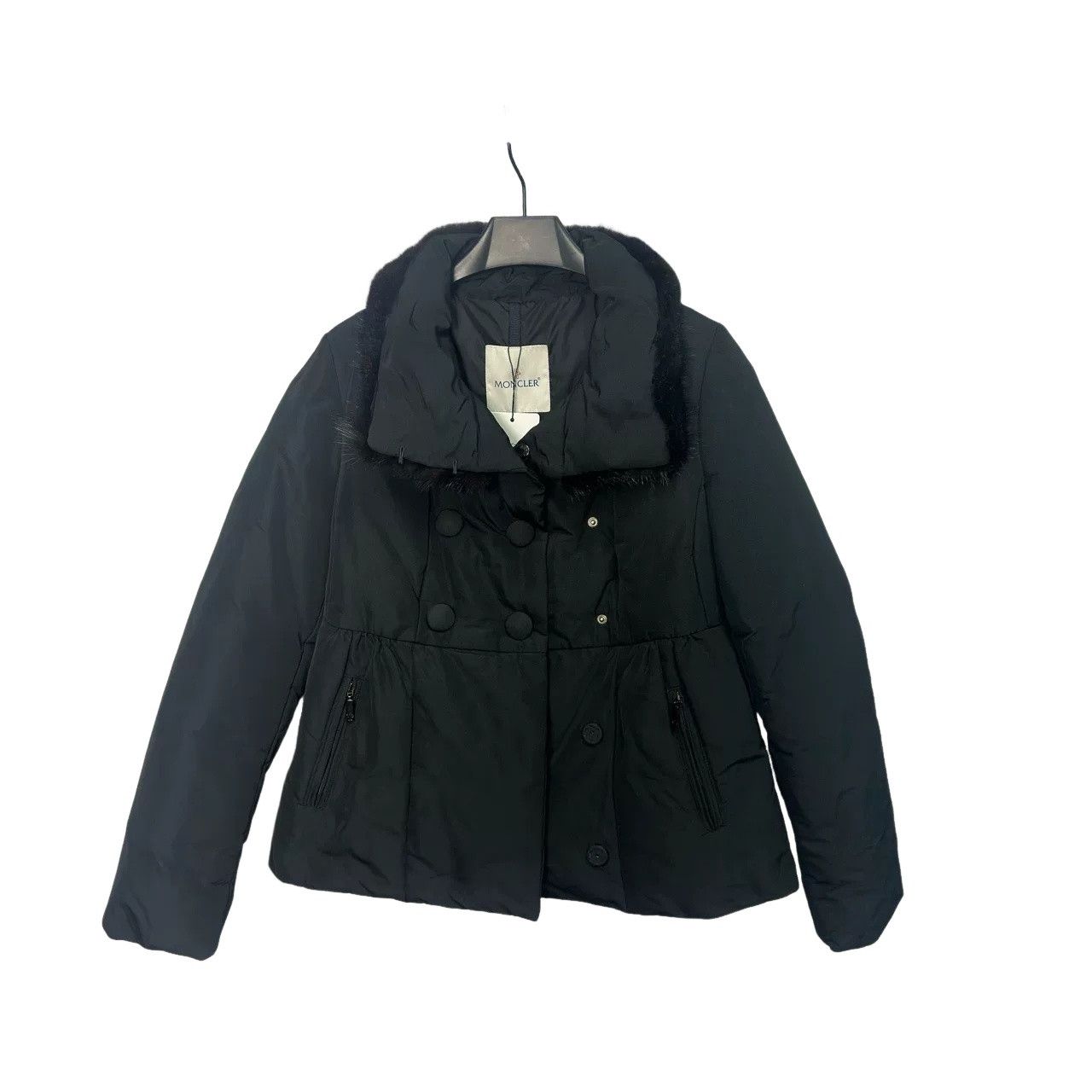 Moncler Moncler Fur Trim Puffer Jacket Size 0 Size XS / US 0-2 / IT 36-38 - 1 Thumbnail