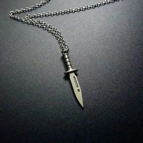 Jewelry Knife Dagger Pendant Chokers Necklace Size ONE SIZE - 4 Thumbnail
