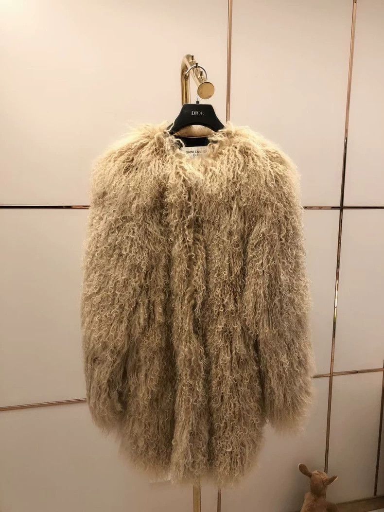 Saint Laurent Paris Saint Laurent Paris Tan sheep fur jacket 2505-Nextarrow Size XS / US 0-2 / IT 36-38 - 7 Thumbnail