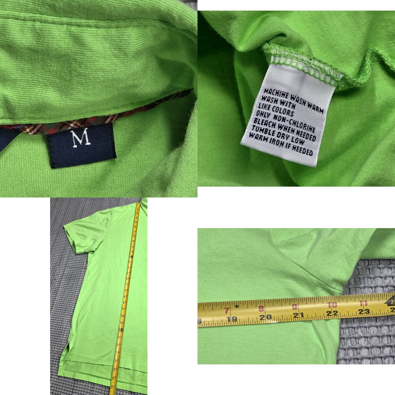 Ralph Lauren Ralph Lauren Polo Golf Shirt Green M Men Short Sleeve Pima Cotton Lisle Embroidered Button Collar Casual Golf Size US M / EU 48-50 / 2 - 8 Thumbnail