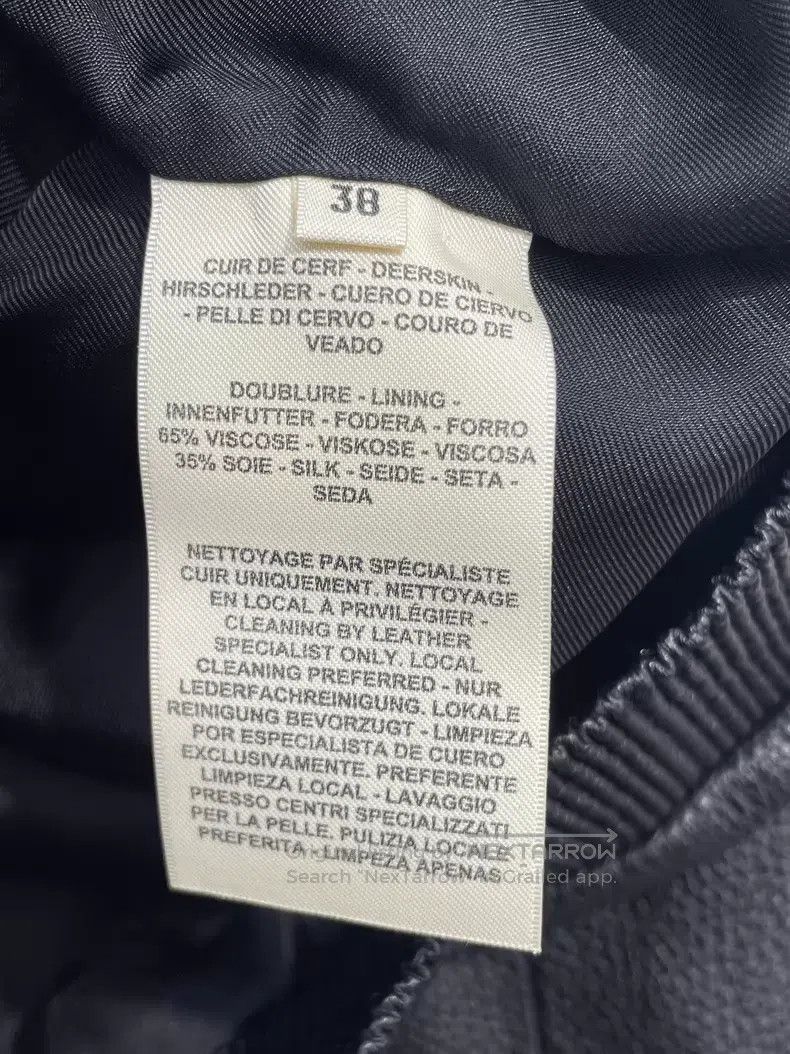 Hermes Hermes Black pebble leather collar zipper leather jacket. Size XS / US 0-2 / IT 36-38 - 5 Thumbnail