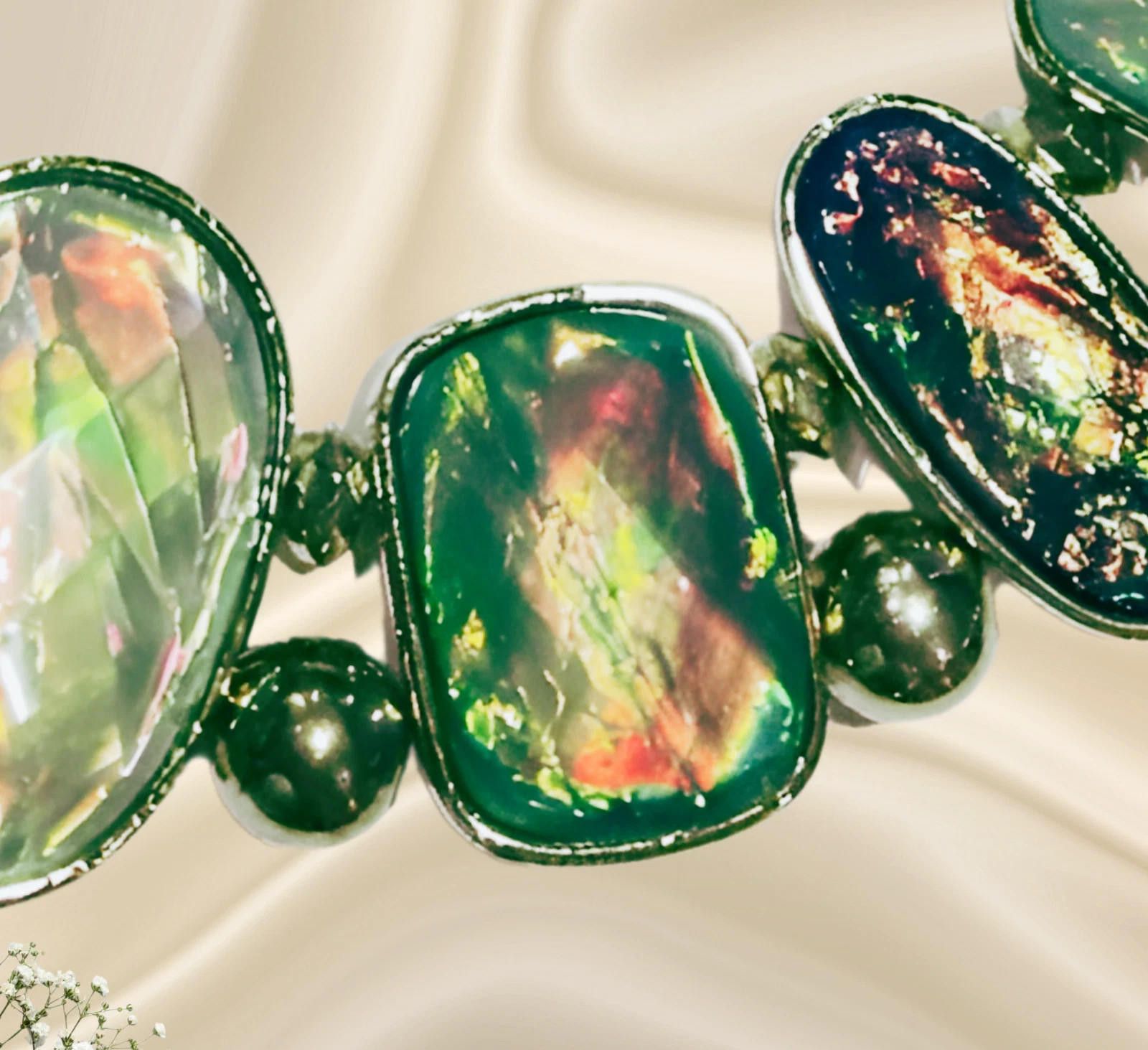 Other Necklace Statement Chunky Adjustable Green Pageant NEW Size ONE SIZE - 2 Thumbnail