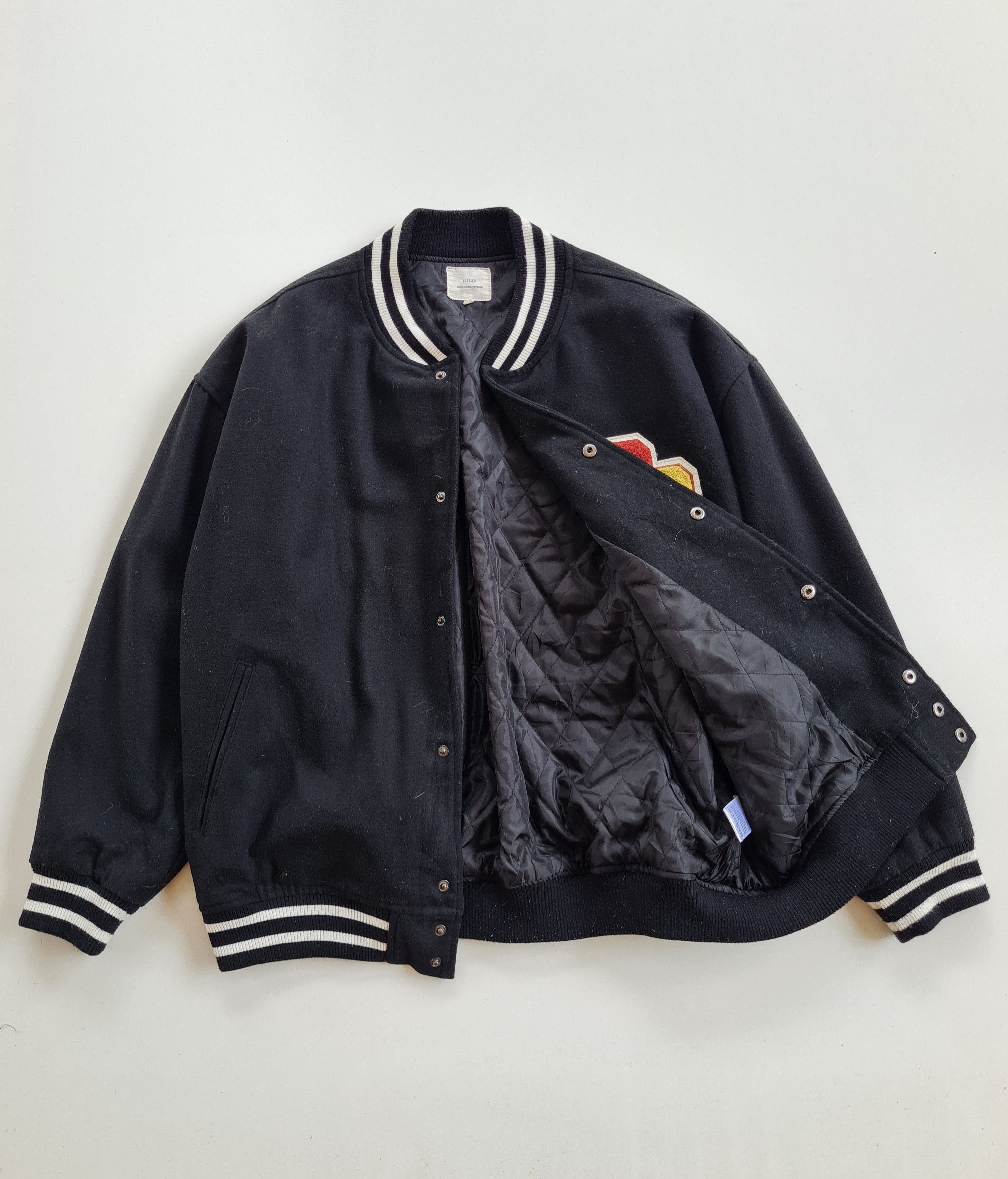 Vintage ✅Vintage Varsity Wool Jacket Size US L / EU 52-54 / 3 - 2 Thumbnail