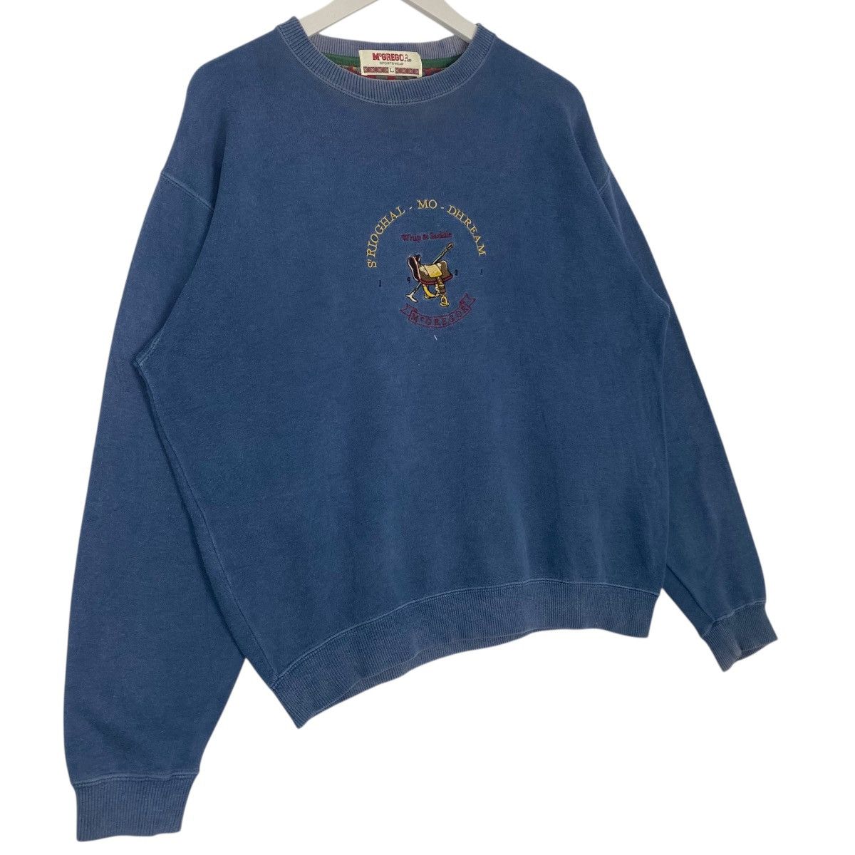 Vintage Vintage Mgrecor Sportwear Big Logo Crewneck Sweatshirt Blue Size US L / EU 52-54 / 3 - 3 Thumbnail