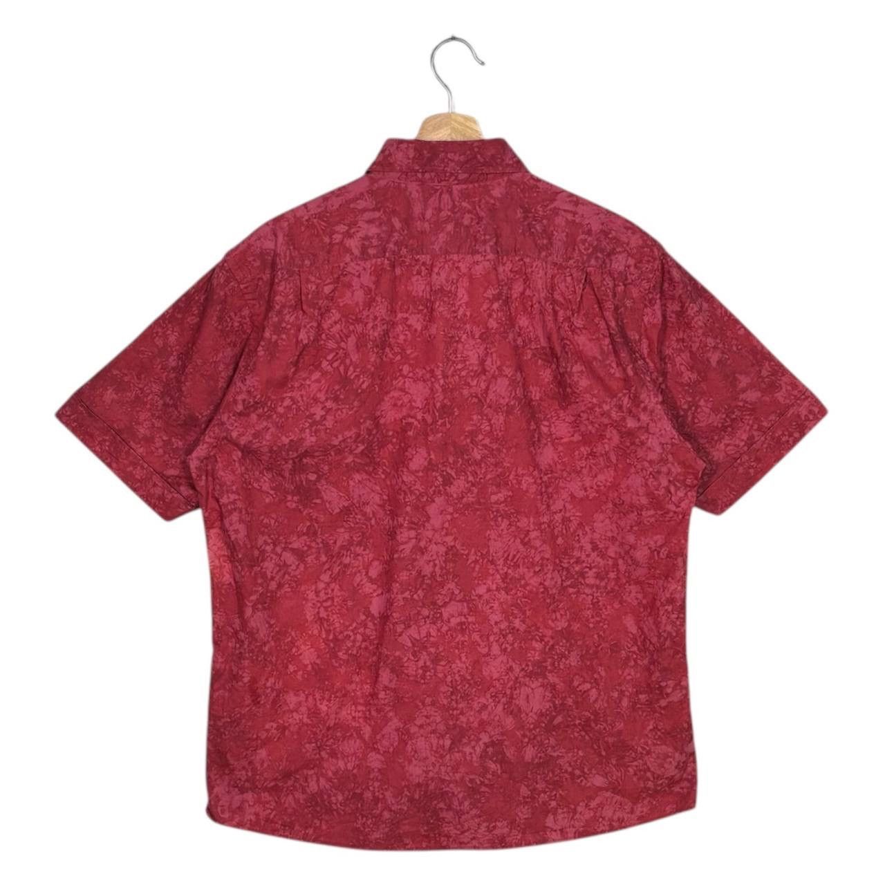 Burberry Burberry Black Label Red Batik Shirt Luxury Style Size US L / EU 52-54 / 3 - 2 Thumbnail