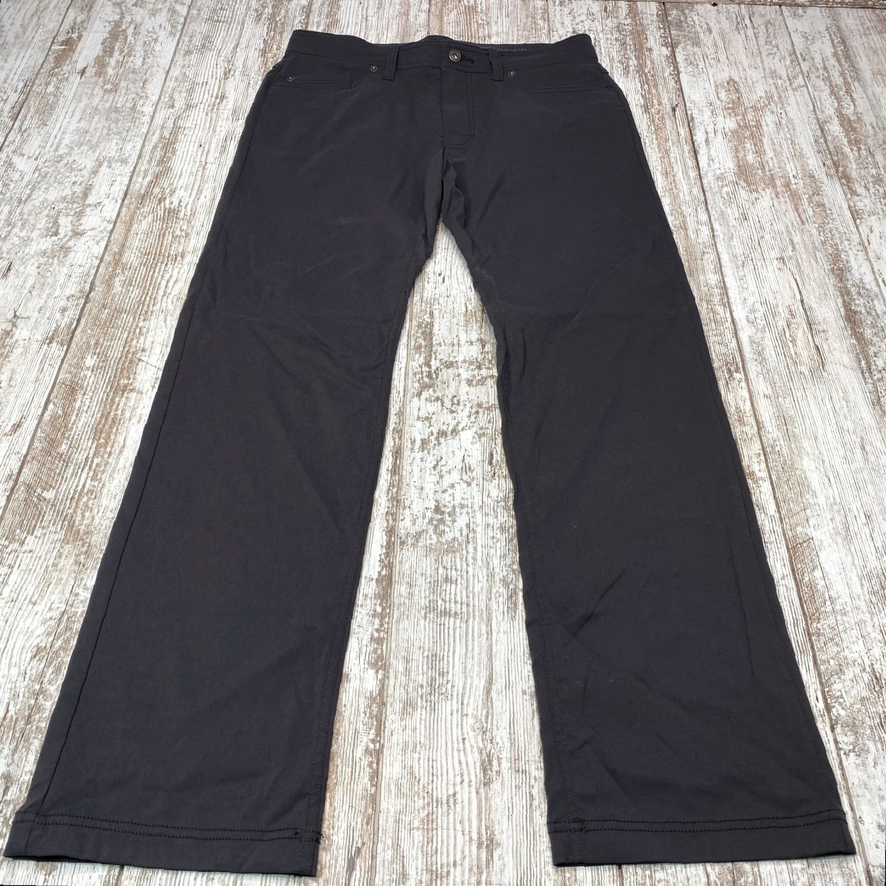 Prana Prana Pants Slim Fit Mens 34x32 Gray Outdoors Breathe Born From The Experience Size US 34 / EU 50 - 2 Thumbnail