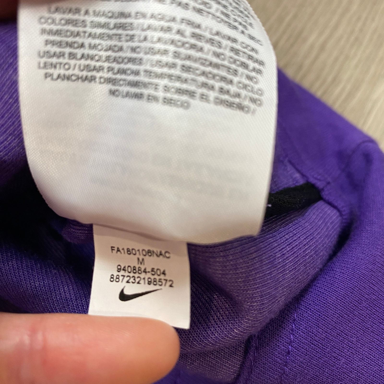 NBA × Nike Nike LA Lakers Showtime Performance Dri-Fit Zip Hoodie M Size US M / EU 48-50 / 2 - 8 Thumbnail