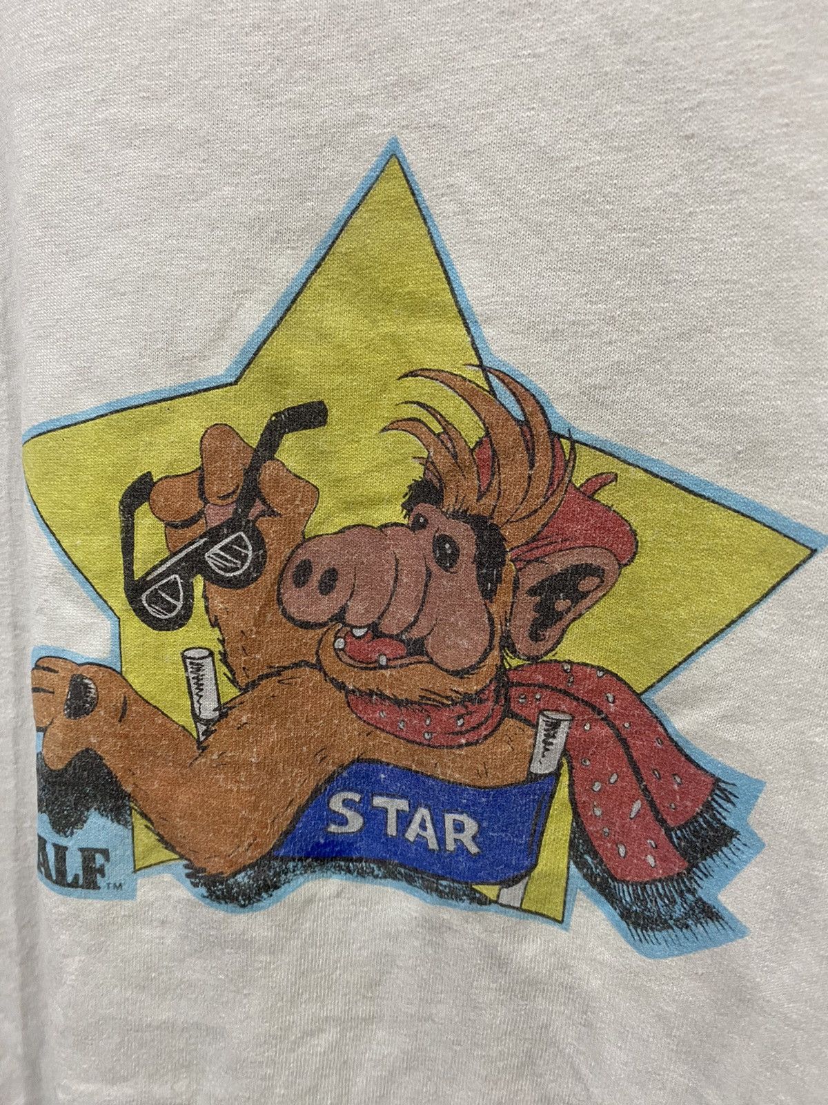 Vintage 1990s Surfing ALF New York Alien Life Form Graphic Tee Size US L / EU 52-54 / 3 - 4 Thumbnail