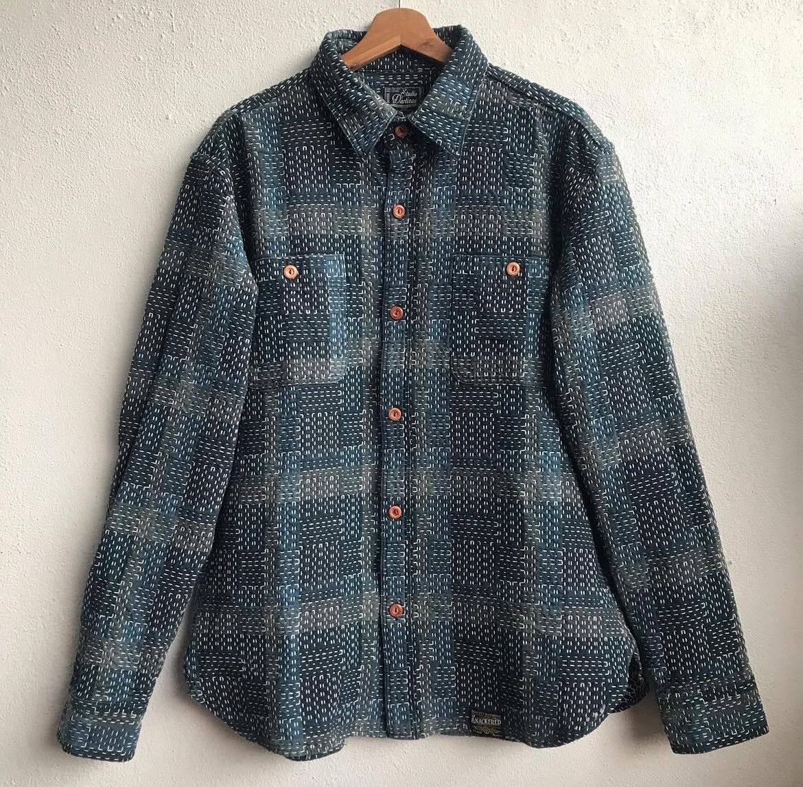 Studio D'Artisan STUDIO D'ARTISAN NORAGI SASHIKO SHIRT Size US XXL / EU 58 / 5 - 1 Thumbnail