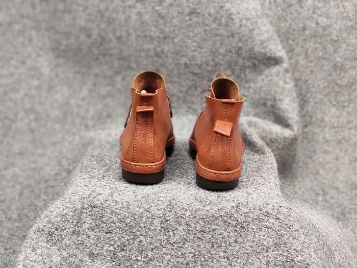 Trippen Trippen Germany Slow f Lacu up Brown Leather Unizes Boots Size US 7 / EU 40 - 14 Thumbnail