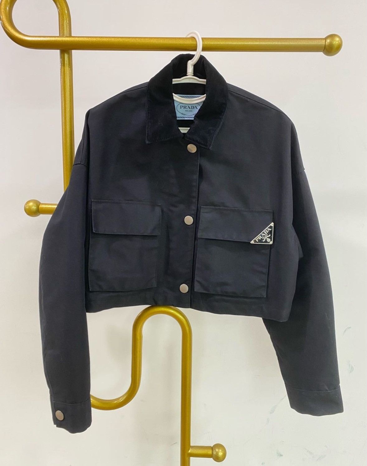 Prada Prada Black Long Sleeve Denim Jacket -2505 Size US M / EU 48-50 / 2 - 1 Thumbnail