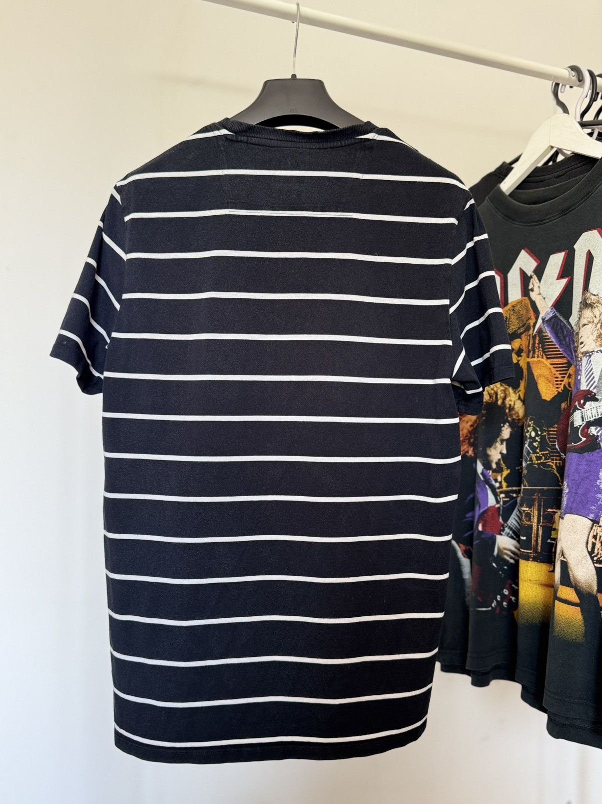Guess Guess Spellout Embroidered Logo Striped T Shirt Size US M / EU 48-50 / 2 - 4 Thumbnail