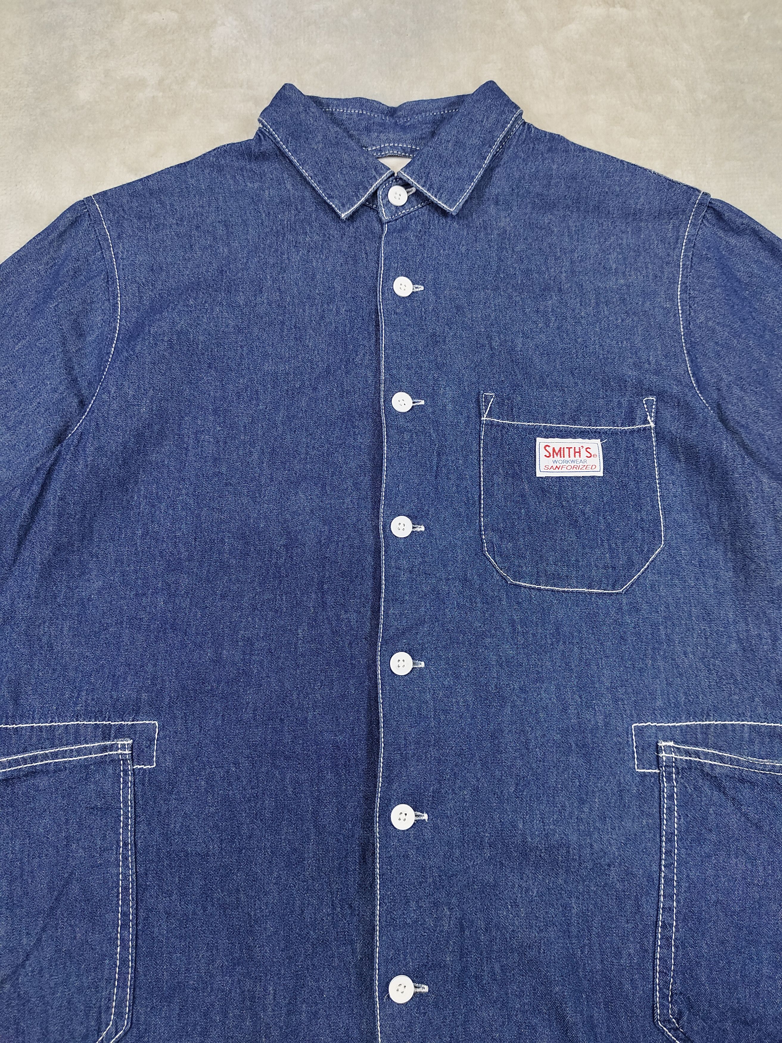 Japanese Brand 🇯🇵 Coen Smith's Big Pocket Denim Shirt Size US S / EU 44-46 / 1 - 2 Thumbnail