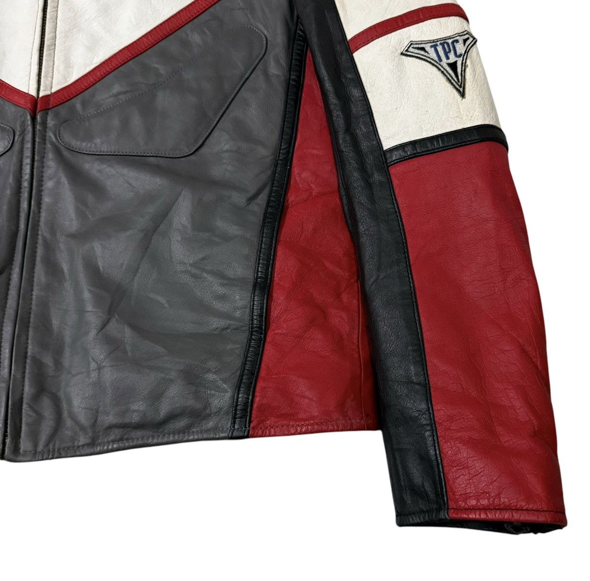 Japanese Brand Ultraman Dyna Bandai Type SG03 Combat Cowhide Leather Jacket Size US L / EU 52-54 / 3 - 4 Thumbnail