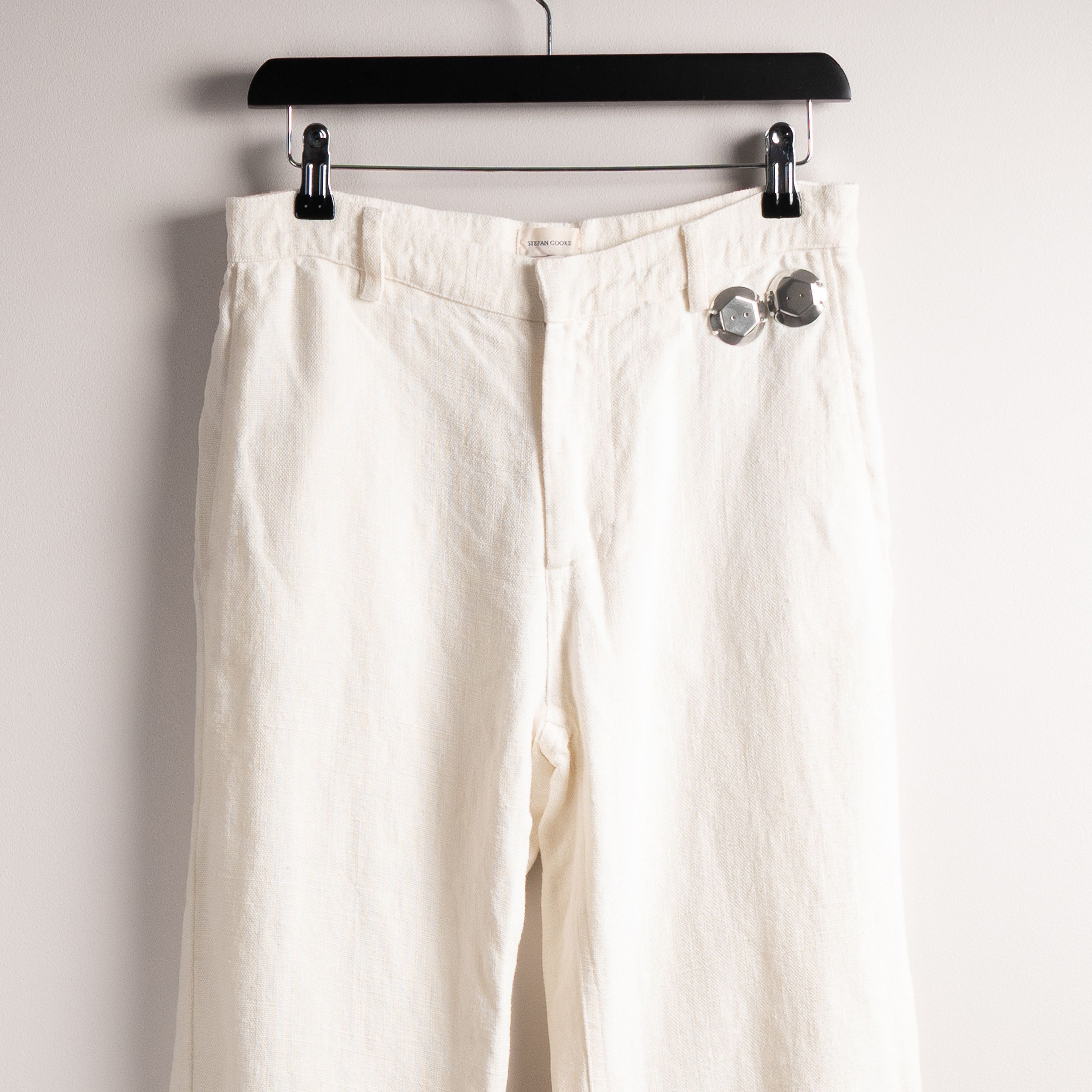 Stefan Cooke Stefan Cooke SS22 Naval Trousers Ecru Size US 30 / EU 46 - 4 Thumbnail